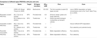 Reversible Covalent PROTACs: Novel and Efficient Targeted Degradation Strategy